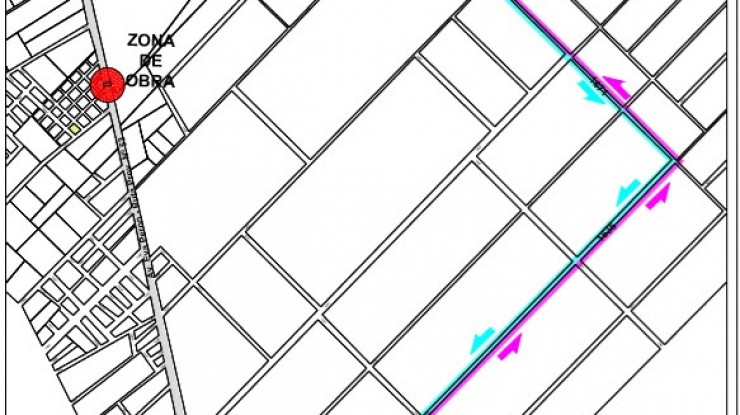 La línea 148 modifica su recorrido por obras de la Ruta N°53